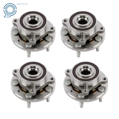 Set(4) Front + Rear Wheel Bearing Hub Assembly for Lincoln MKS 09-2016 MKT 10-19 Foto 1 de 4