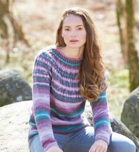 Hayfield Spirit DK Knitting Pattern - 10033 Ladies Sweater - Picture 1 of 2
