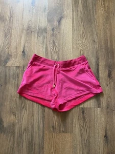 🌸JUICY COUTURE WOMEN Velour Tracksuit Shorts, Pink, Medium 🌸 - Picture 1 of 7