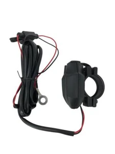 Highway Hawk Motorrad Steckdose Lenker USB Adapter Plug 12VEingang /5V2A Ausgang - Bild 1 von 2