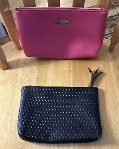 Bolsas cosméticas de maquillaje BareMinerals + Ipsy bolsas bolsa de viaje negro rosa - Imagen 1 de 10