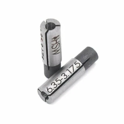 HSW DIAMOND TOOLS LIMITED 6.35mm (1/4") to 3.175mm (1/8") CNC / Router Collet Reducer