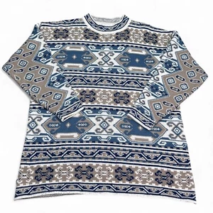 Suéter Vintage Años 90 JK America Suroeste Adulto Talla XL AOP Tejido Navajo - Imagen 1 de 11