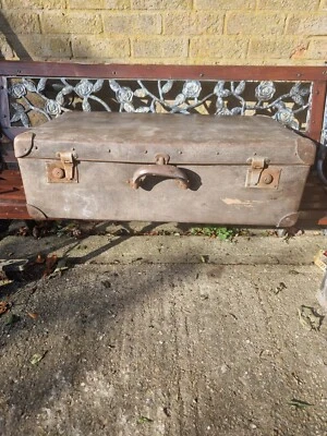 Vintage Suitcase Travel Case - Image 1 of 4