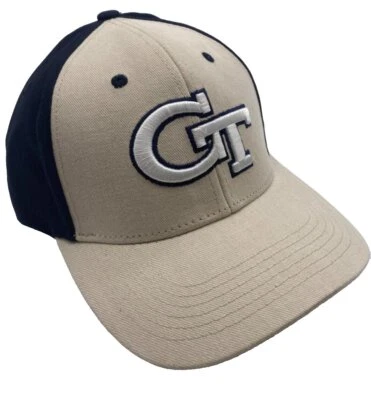 GEORGIA TECH YELLOW JACKETS TWO TONE SNAPBACK HAT AUTHENTIC NCAA FOOTBALL TEAM - Image 1 of 3