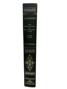 The Adventures Of Huckleberry Finn by Mark Twain, Franklin Library 1979 - Foto 1 di 7