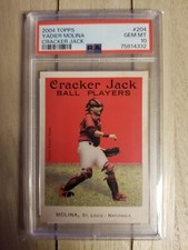 2004 Yadier Molina Topps Cracker Jack #204 Rookie Card RC - PSA 10