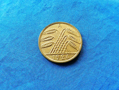 1924 Germany 5 Rentenpfennig Coin *Deutsches Reich*    *XF-AU* - Image 1 of 2