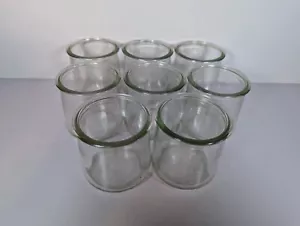 Yoplait Oui yogurt 5 oz barattoli di vetro artigianato fai da te artigianato organizzare conservazione lotto di 8 - Foto 1 di 7