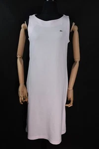 Lacoste Women's Logo Pink Dress Sleeveless Pique size 40 - Picture 1 of 7