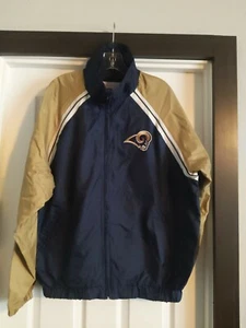 NFL G-III St. Louis Rams Jacket M Blue/Gold Full Zip - Picture 1 of 8
