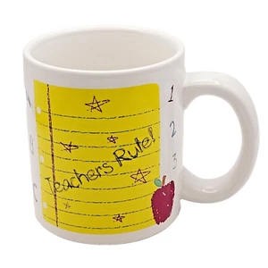 TEACHERS RULE Skurrile und bunte Schultage RUSS Kaffee Tee Kakao Becher - Bild 1 von 19