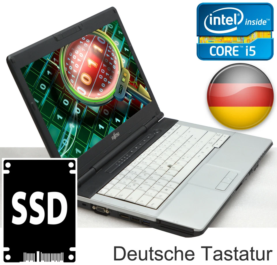 FSC FUJITSU LIFEBOOK S781 DVDRW WLAN BLUETOOTH 120 GB SSD HDD INTEL i5 NOTEBOOK - Bild 1 von 1
