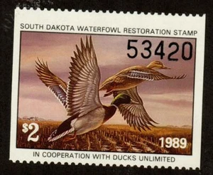 South Dakota SD07 SD7 1989 Mallards Free shipping in the USA! - Picture 1 of 1