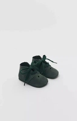 ZARA NWT leathers booties shoes baby boy size 1.5 - Image 1 of 4
