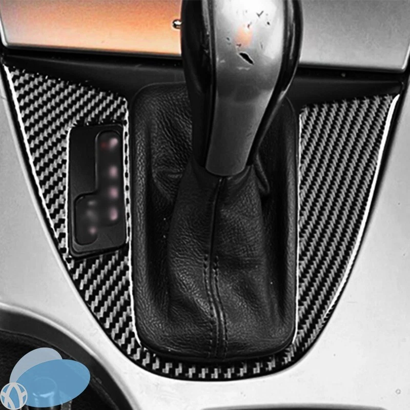 Real Carbon Fiber Car Gear Shift Panel Cover Trim For 2000-2006 BMW X5 E53 Foto 1 de 4
