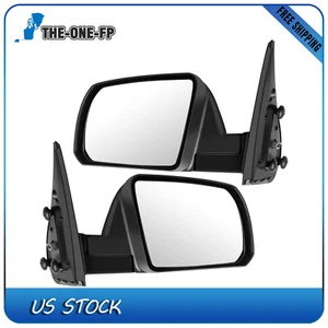 Side Mirrors Heated Manual Fold For Toyota Tundra Sequoia 4.6L 5.7L 2007-2021 - Picture 1 of 12