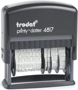 Trodat Timbro Autoinchiostrante Datario Polinomio tedesco Deutsche Sprache - Imagen 1 de 8