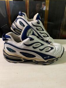 Nike Air Butane Max Vintage Leather Sneakers 1999 Mens Size 9 White Blue 