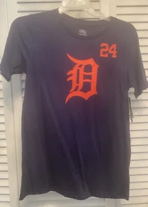 Cabrera # 24 Detroit Tigers Baseball T Shirt. XL YOUTH. 14/16.New - Picture 1 of 2