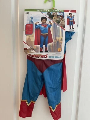 DC LIGA DE SUPERPETS SUPERMAN DISFRAZ DE Halloween talla 2t Foto 1 de 4