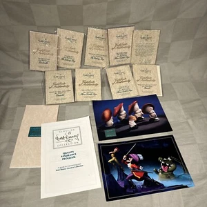 WDCC WALT DISNEY LOT CERTIFICATE OF AUTHENTICITY COA PINOCCHIO BAMBI CINDERELLA - Picture 1 of 11