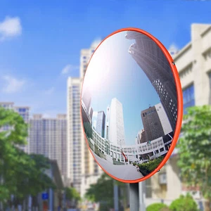 Convex PC Mirror Blind Spot Mirror lightweight shatterproof W/ mounting bracket - Picture 1 of 23