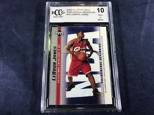 M3-45 BASKETBALL CARD - LeBRON JAMES - CARD #15 - 2004 UPPER DECK - GRADE 10 - Bild 1 von 5