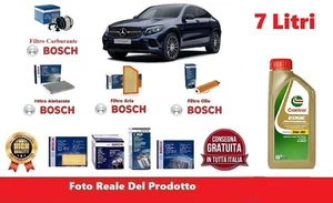 Filtri Tagliando Bosch + Olio per Mercedes GLC Coupe' C253 200 d 4-matic 120 KW - Imagen 1 de 9