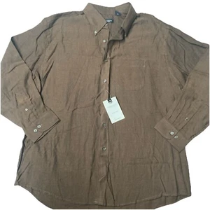 Van Hussen XL Neu Braun Langarm Button Down - Bild 1 von 8
