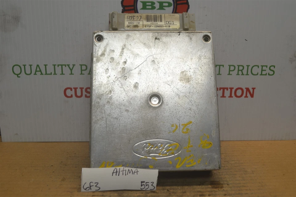 Unidad de control del motor E7SF12A650G1B Ford Thunderbird 1986-87 módulo ECU 553-6F3 Foto 1 de 4