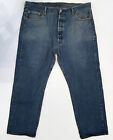 Levi's 501 blaue Jeans Knopfleiste gerades Bein 100 % Baumwolle Herren 40x30 gemessen