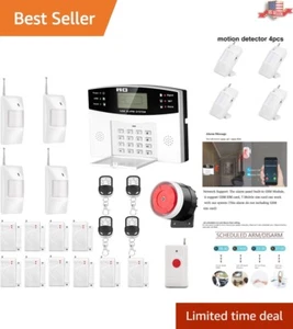 Comprehensive Home Protection: 4G GSM Alarm with SMS Alerts & Motion Detection - Picture 1 of 10