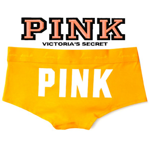 Victoria's Secret PINK Logo Boy Shorts Panties *1 M. *Buy3ShipsFree! + Bonus!