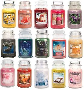 Village Candle DOUBLE WICK LARGE JAR CANDLE 26oz - 170 Hours Burn Time Home Gift