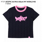 Aespa 3rd Mini Album MY WORLD Official MD T-Shirt KPOP K-POP Karina Winter
