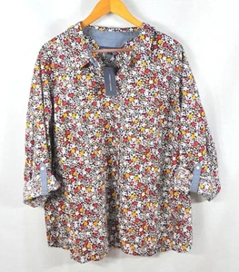 Tommy Hilfiger Women's Shirt 2X Summer Daisy Print Top Blouse NWT - Picture 1 of 10