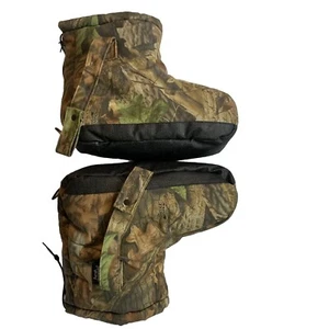 Realtree Icebreaker Camo Boot Covers Sz Medium Mossy Oak Hunting Ice Fishing EUC - Picture 1 of 6