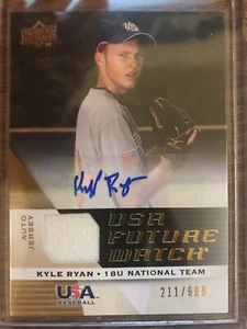 2009 UD Sig. Star USA Nat'l Team Future Watch Jsy Auto #38 Kyle Ryan - Picture 1 of 10