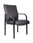 Boss Office Guest Chair Mid Back Seat Upholstered LeatherPlus Classy Black B689