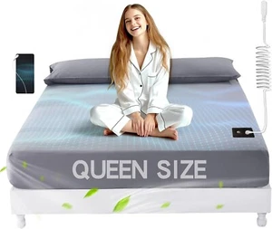 Grounding Fitted Sheet Queen Size, Earthing Sheets - Pure Silver Fiber & Organic - Picture 1 of 24