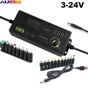 3-24V Voltage Power Supply Transformer Adjustable Switch AC DC Adapter Convertor - Picture 1 of 27