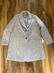 Cappotto rosa leopardato Bnwot Joules taglia 14 Costello - Foto 1 di 3