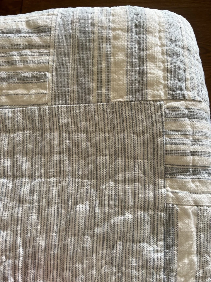 Pottery Barn сине-белое лоскутное одеяло боярышник - королевское  - Изображение 1 из 1