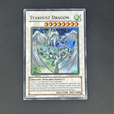 Stardust Dragon DP08-EN014 - Yusei - 1st Edition YuGiOh LP - Image 1 of 4