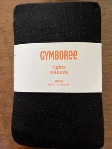 NWT Girl XS (4) Gymboree Nylon/SpandxNAVY-BLUE TIGHTS Gold Glitter HOLIDAY SHINE - Picture 1 of 2
