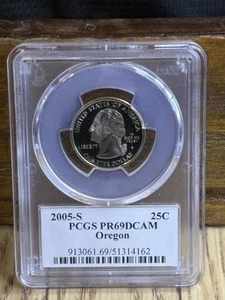 2005-S PCGS OREGON STATE QUARTER Graded PR69DCAM PCGS # 913061.69/38037635 - Picture 1 of 2