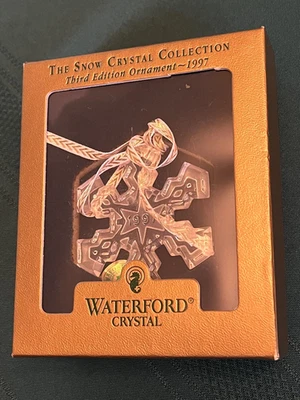 Waterford The Snow Crystal Collection 1997 Copo de Nieve Adorno de Navidad Foto 1 de 4