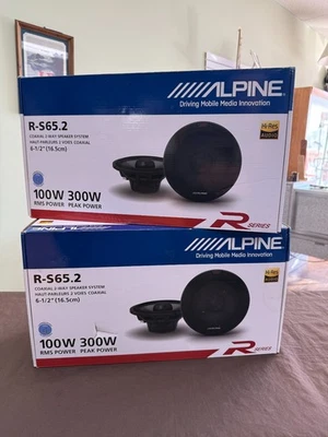 2 Altavoces Coaxiales Coche Alpine R-S65.2 (R2-S65) 200W RMS 6.5" 2 Vías 4 Altavoces Foto 1 de 4