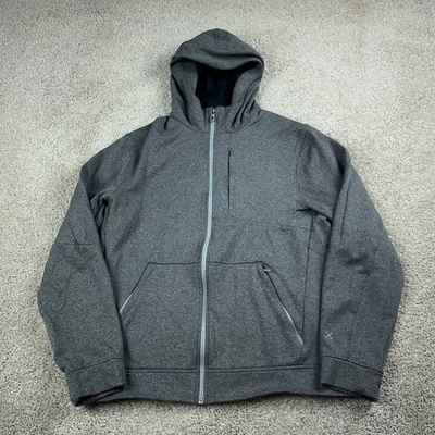 Sudadera con Capucha Lululemon Para Hombre Grande Gris Ciudad Sudor Entrenamiento Aire Libre Atletismo Cremallera Foto 1 de 4